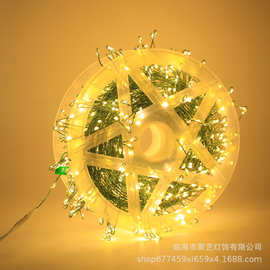 圣诞鞭炮灯跨境热销铜线灯蜈蚣脚LED节日装饰彩灯星星灯美规欧规