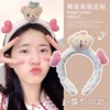 Demi-season cute children's headband for face washing, non-slip bangs, hairpins, 2023 collection