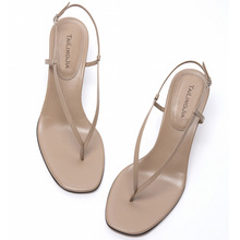 成都夏季欧美大码低跟简约纯色圆头女士人字拖外贸原单厂家直销