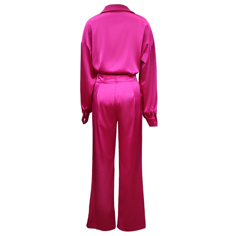 Women's Casual Classic Style Solid Color Polyester Pants Sets display picture 4