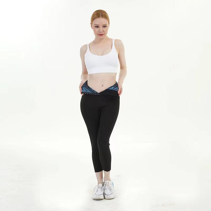 2021 Model Sweatpants with Sweat-Proof Abdominal Slimming High-Waist Hip-Lifting Running Yoga Pants for Women, Cross-Border Wholesale