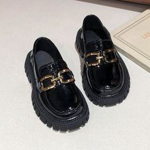 女童英伦风皮鞋春秋2025新款黑色洋气小学生单鞋演出鞋儿童公主鞋