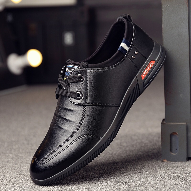 Men's Leather Shoes, New Spring and Autumn Models, Breathable, Anti-Odor Casual Shoes, Men's Korean Style Trendy Inner Height-Increasing Soft-Soled Soft-Surface Men's Shoes Men's Leather Shoes, New Spring and Autumn Models, Breathable, Anti-Odor Casual Shoes, Men's Korean Style Trendy Inner Height-Increasing Soft-Soled Soft-Surface Men's Shoes