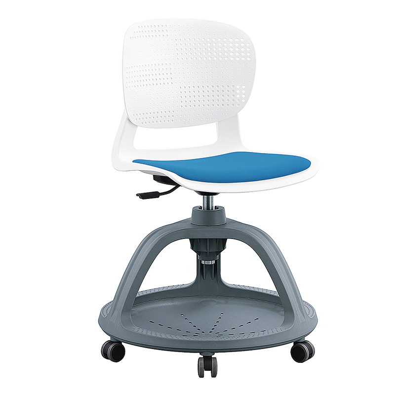 Silla de entrenamiento con tablero de escritura Silla de disco Silla de estudiante de respaldo de plástico integrado multifuncional Silla de discusión de aula inteligente image 12