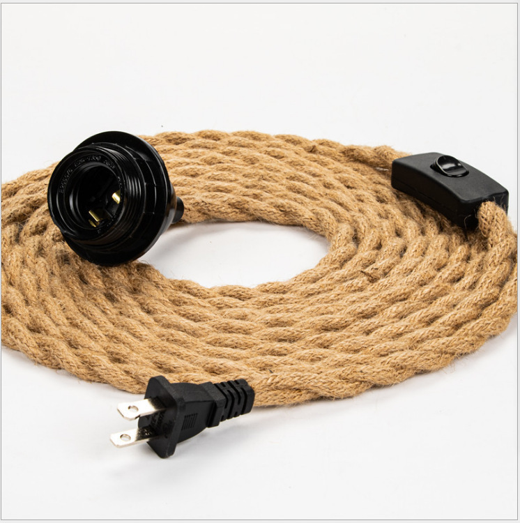 Cuerda de cáñamo araña vintage estilo industrial Bar Café restaurante Tienda Ropa Americana creativa nostálgica personalizada lámparas decorativas