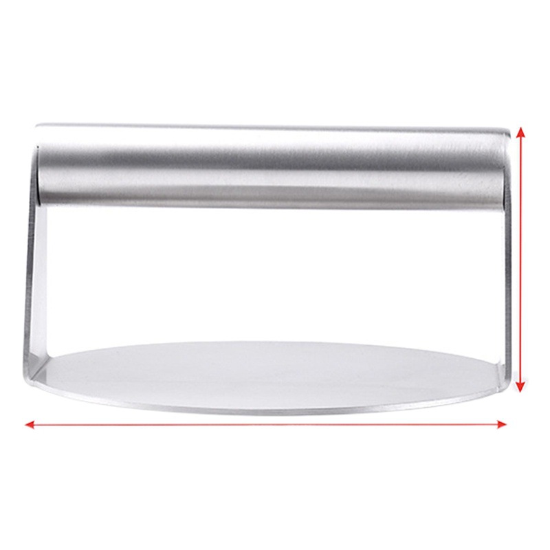 Presión de carne de hamburguesa de acero inoxidable 304 Presión de pastel manual Presión de carne doméstica Presión de carne de carne Presión de carne de hamburguesa