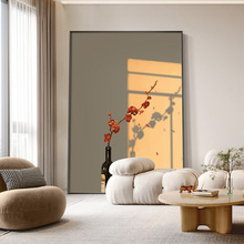 定制治愈系花卉静物北欧玄关装饰画客厅走廊过道光影壁画卧室挂画