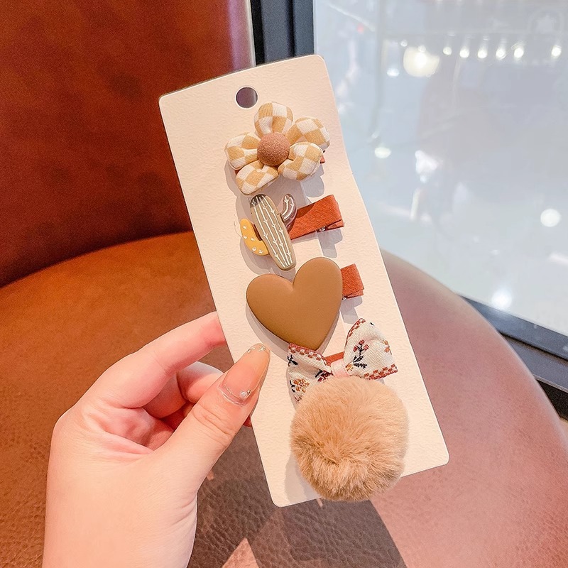 Niñas Bebé horquilla de tela completa bebé no duele el sudor clip de pelo lindo súper lindo clip de pelo fetal headwear de las niñas