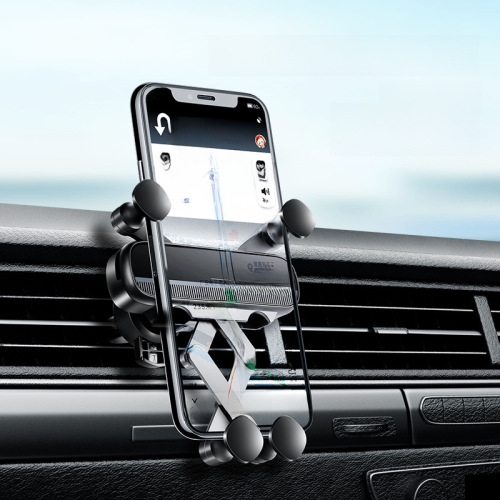 New portable car phone holder, in-car silent air vent fixed navigation gravity support stand, factory wholesale