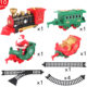 Cross-Border Mini Electric Christmas Train Toy Electric Rail Car Children's Simulation Car Toy Foreign Trade Wholesale