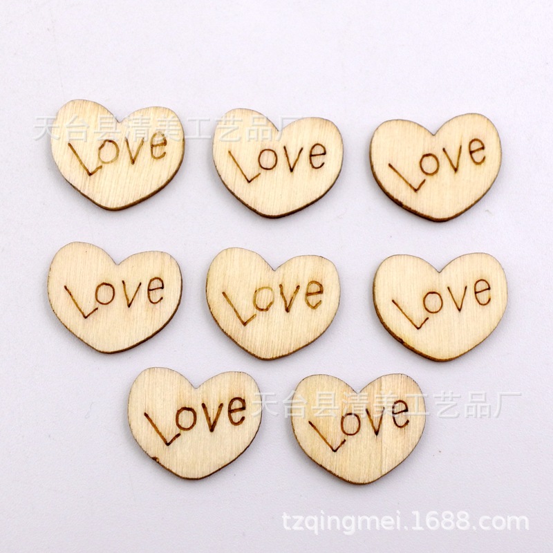 Tronco grande y pequeño love love juego de botones de madera sin botones ojos 50/100/200/400 piezas por paquete