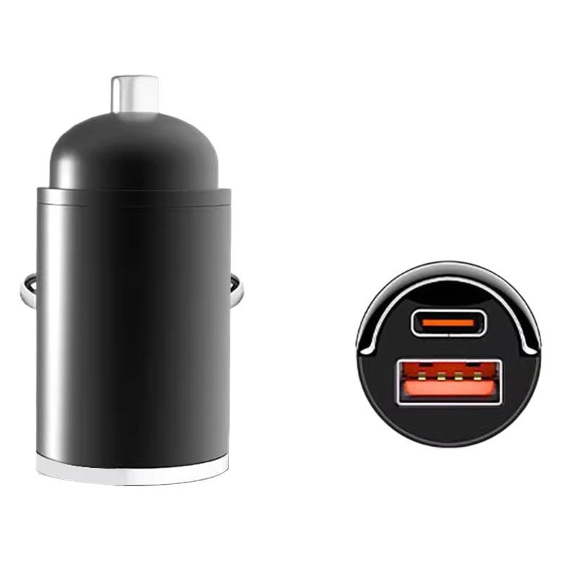 100W araç şarj cihazı 66W süper hızlı şarj PD30W evrensel Apple Android için uygun görünmez mini araç şarj cihazı