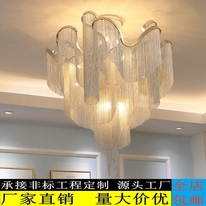 Italian Lamps Post-Modern Light Luxury Tassel Lamps Living Room Dining Room Lamps Hotel Ceiling Lamps Fashionable Simple Bedroom Lamps