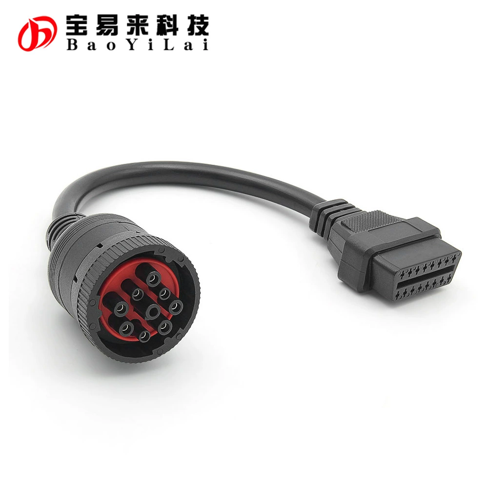 Грузовик кабель OBD1 к OBD2 для J1939 9Pin женский грузовик адаптер кабель