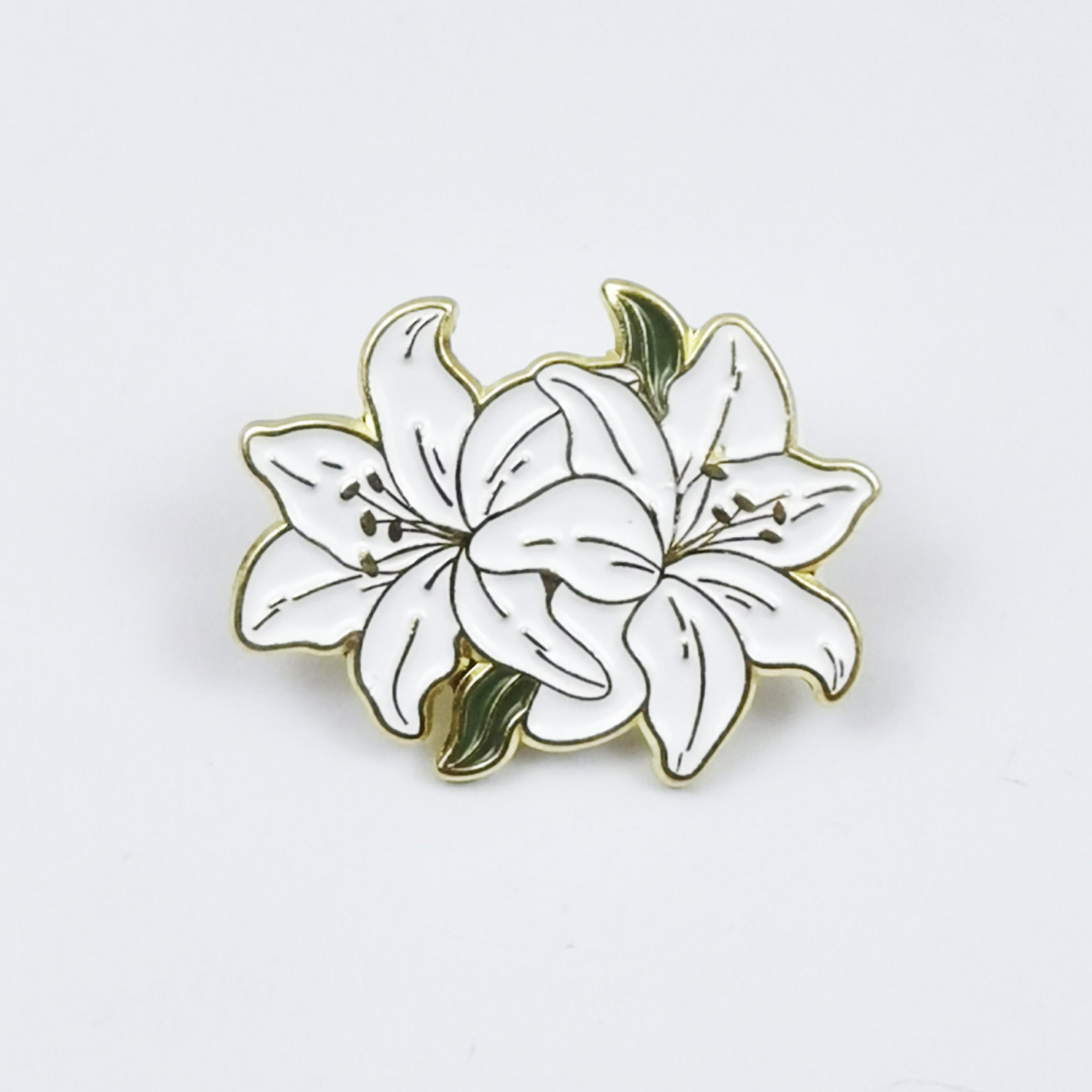 Broche de flor de planta creativa pequeño vestido de niña fresca insignia accesorios vestido personalizado broche de metal