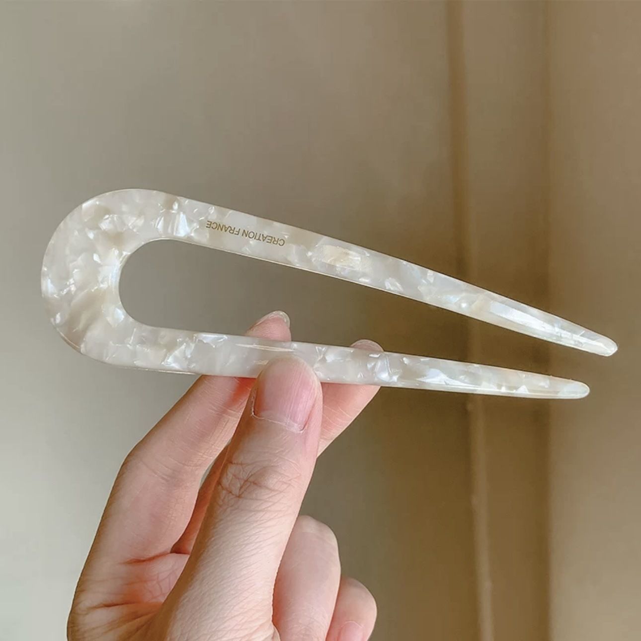 Diario de verano viajes fijos bolos de cabeza abrazadera de cabello en forma de U, abrazadera de cabello en forma de U, nuevo cabello de cabello de disco