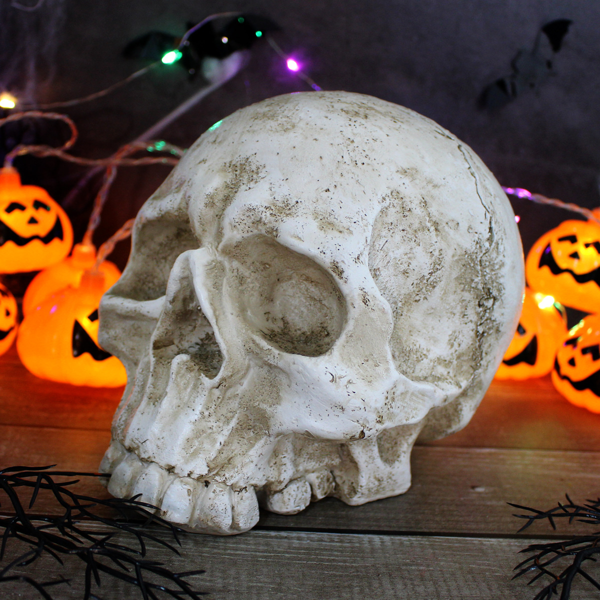  Explosive Halloween Realistic Skull Horror Zombie Head Undead Festival Air Model Ghost Festival Skull Decorative Pendulum