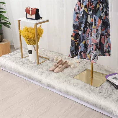 Wool pad, Audio Display Cabinet, Wool Mat, Makeup - customized-contact-customer-service-white-base-with-gray-tips-long-hair-and-thickened