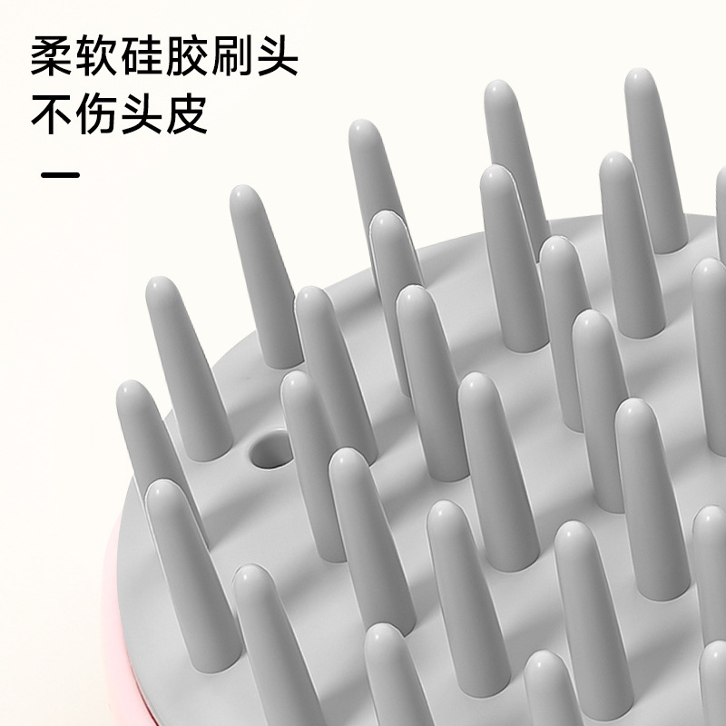 Masaje cepillo de lavado de cabello cepillo suave de lavado de cabello limpio cuero cabelludo cepillo de champú de silicona cepillo de lavado de cabello artefacto cepillo de baño