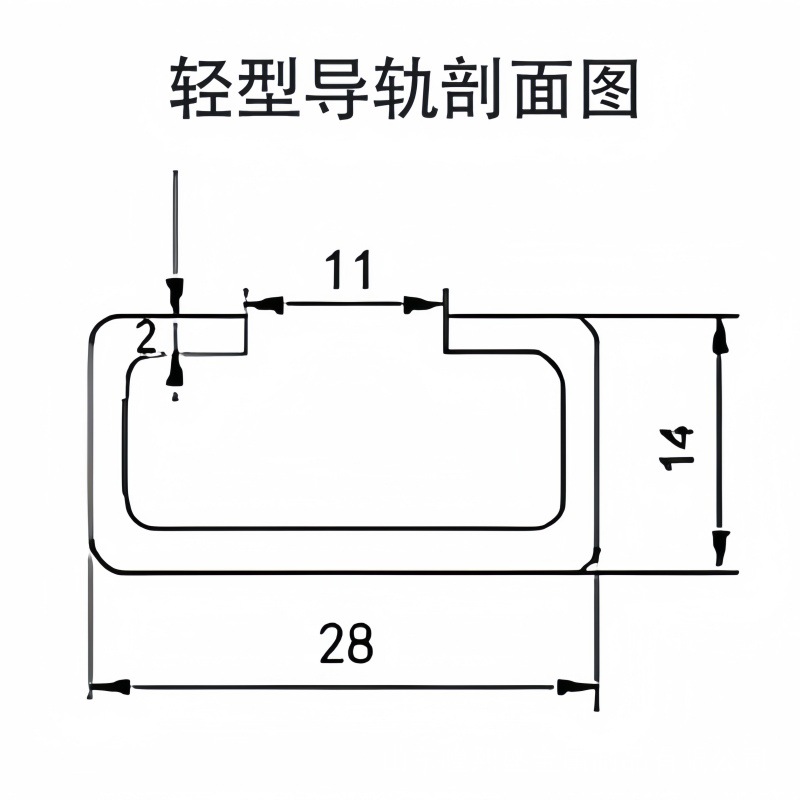 轻型镀锌轨道C型钢导轨304不锈钢轨道重型滑道滑轨c型槽导轨滑轨
