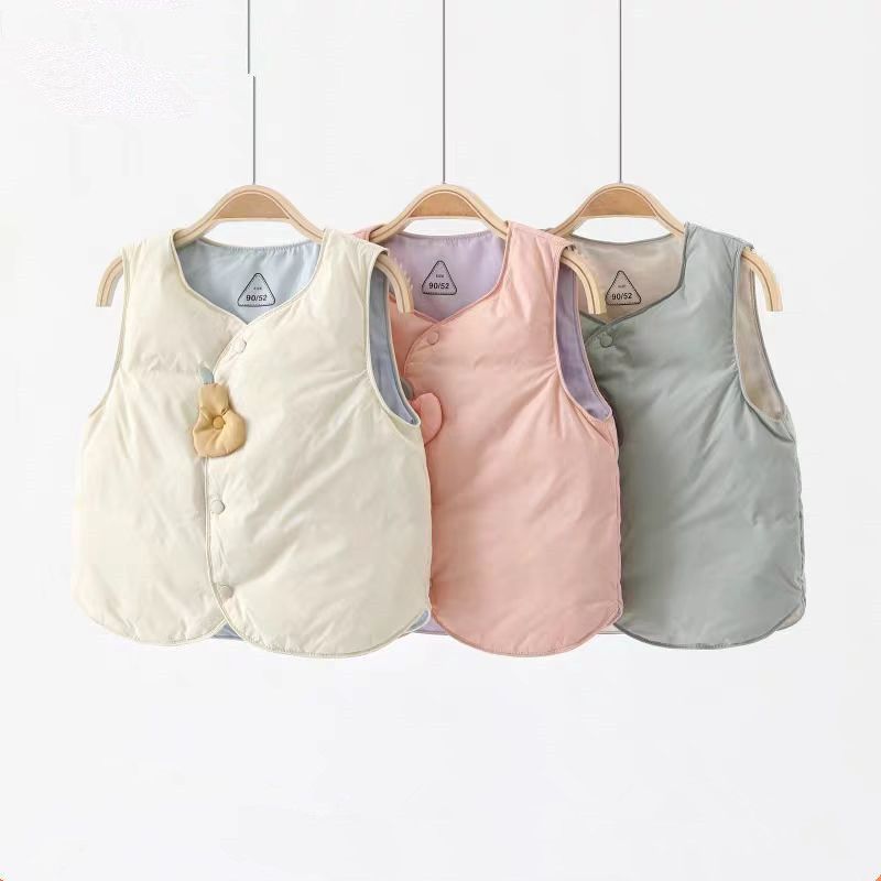 三防2025冬季新款男童女宝宝羽绒马甲儿童女童马甲背心宝宝保暖