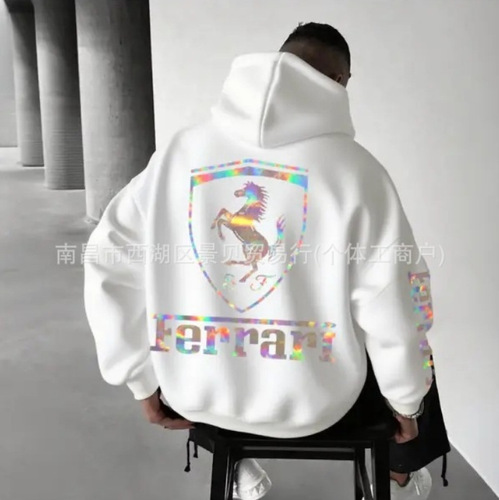 Autumn 3D Popular Digital Printing Men's Hooded Sweatshirt Heartbeat Pattern Cap Sweatshirt Hot Selling Item