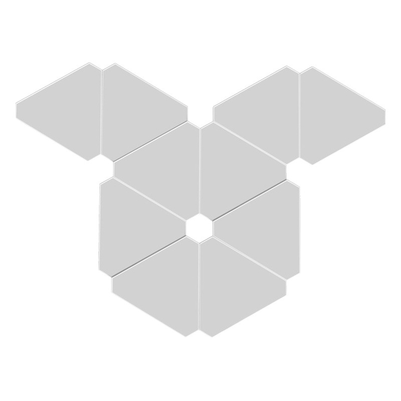 Lámpara de empalme triángulo lámpara de captación de sonido Placa de luz extraña lámpara cuántica e-sports control de voz inteligente hogar TV Fondo atmósfera lámpara