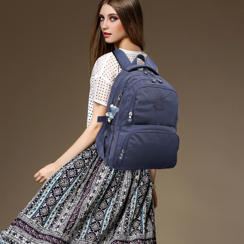 Mochila de ocio simple Mochila de viaje diario al aire libre Mochila escolar para estudiantes de secundaria y preparatoria Mochila de tela