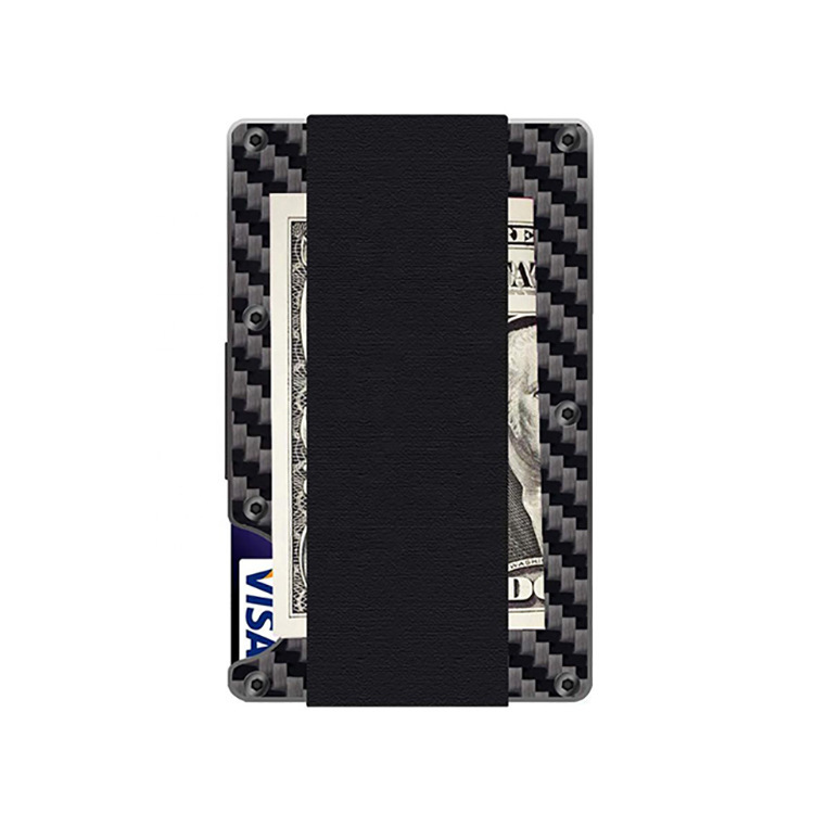 Carbon Faser Automatische Kassette Kreditkarte Tasche Ultra-dünne Visitenkarte Box display picture 1
