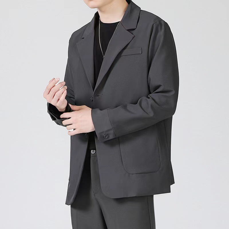 Primavera y otoño chaqueta de traje casual hombre DK blusa de moda coreana multifuncional chaqueta de traje pequeño chaqueta