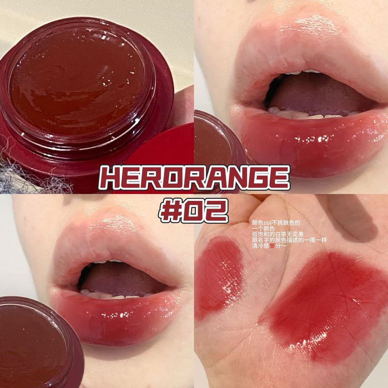 HERORANGE~フューズド シルキー リップ＆チーク ダブルブラッシュ クリーム 保湿＆柔らかく水っぽいリップスティック ナチュラル ヌード メイクアップ ルージュ|undefined