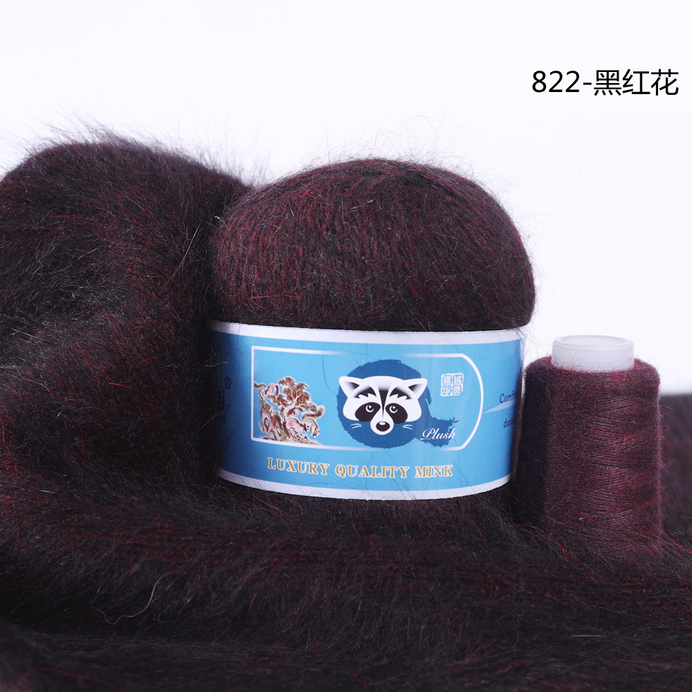 Venta Directa de fábrica medio grueso tejido a mano de lana de visón de lana Bola de lana tejida al por mayor de bricolaje bola de lana gran cantidad de descuento