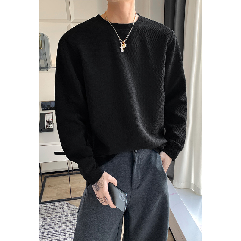 Jacquard-Sweatshirt für Herren, neuer Rundhalsausschnitt im Frühlingsstil, amerikanisches Retro-Top, trendige Marke, stylisch und cool_voghion.com