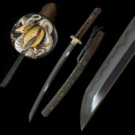 咒云胁差龙泉市手工锻打金属刀剑短刀夹钢外贸批发冷兵器未开刃