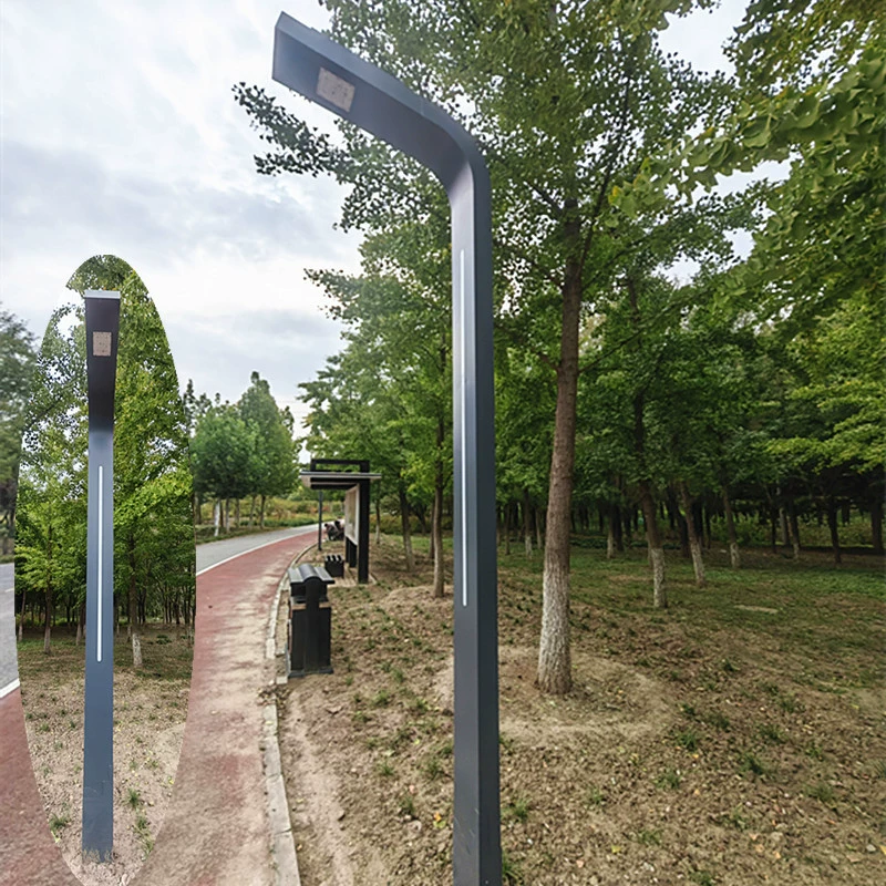 Солнечный квадратный ландшафтный светильник колонна домашний садовый светильник светодиодный уличный фонарь общественный парк вилла дорога пейзаж