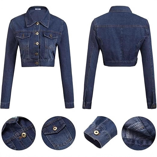 纯欲辣妹风短牛仔外套女春秋约会炸街高腰显瘦百搭牛仔夹克