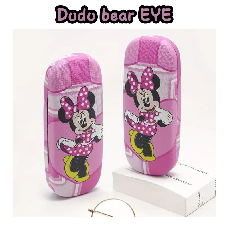 Cross-Border Fashion Popular Mickey Mouse Cartoon Men's and Women's Myopia Glasses Case Anti-Pressure Portable Glasses Case Spray Painting Box Wholesale