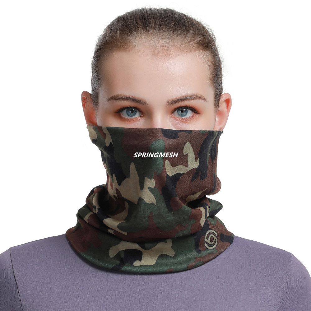 Sun protection mask, outdoor hiking sunshade face towel, UV protection camouflage multifunctional seamless magic headscarf