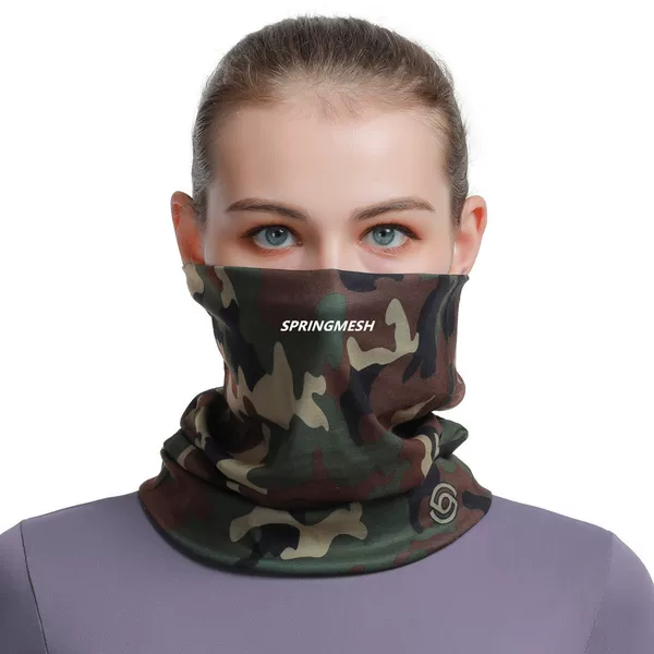 Sun protection mask, outdoor hiking sunshade face towel, UV protection camouflage multifunctional seamless magic headscarf