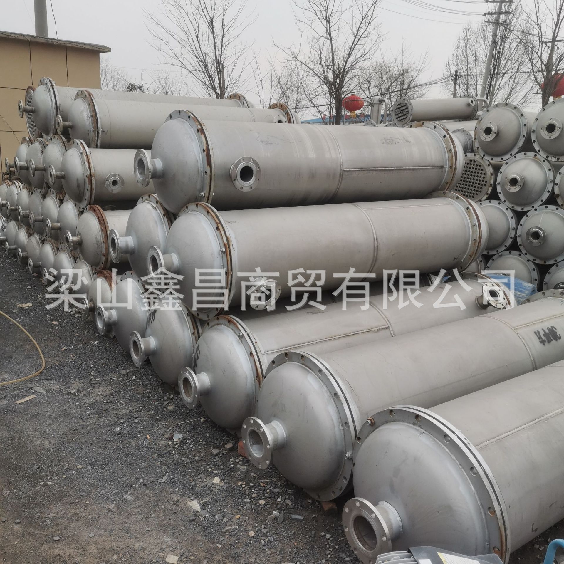 化工列管耐压304不锈钢冷凝器钛材防腐石墨烯换热器