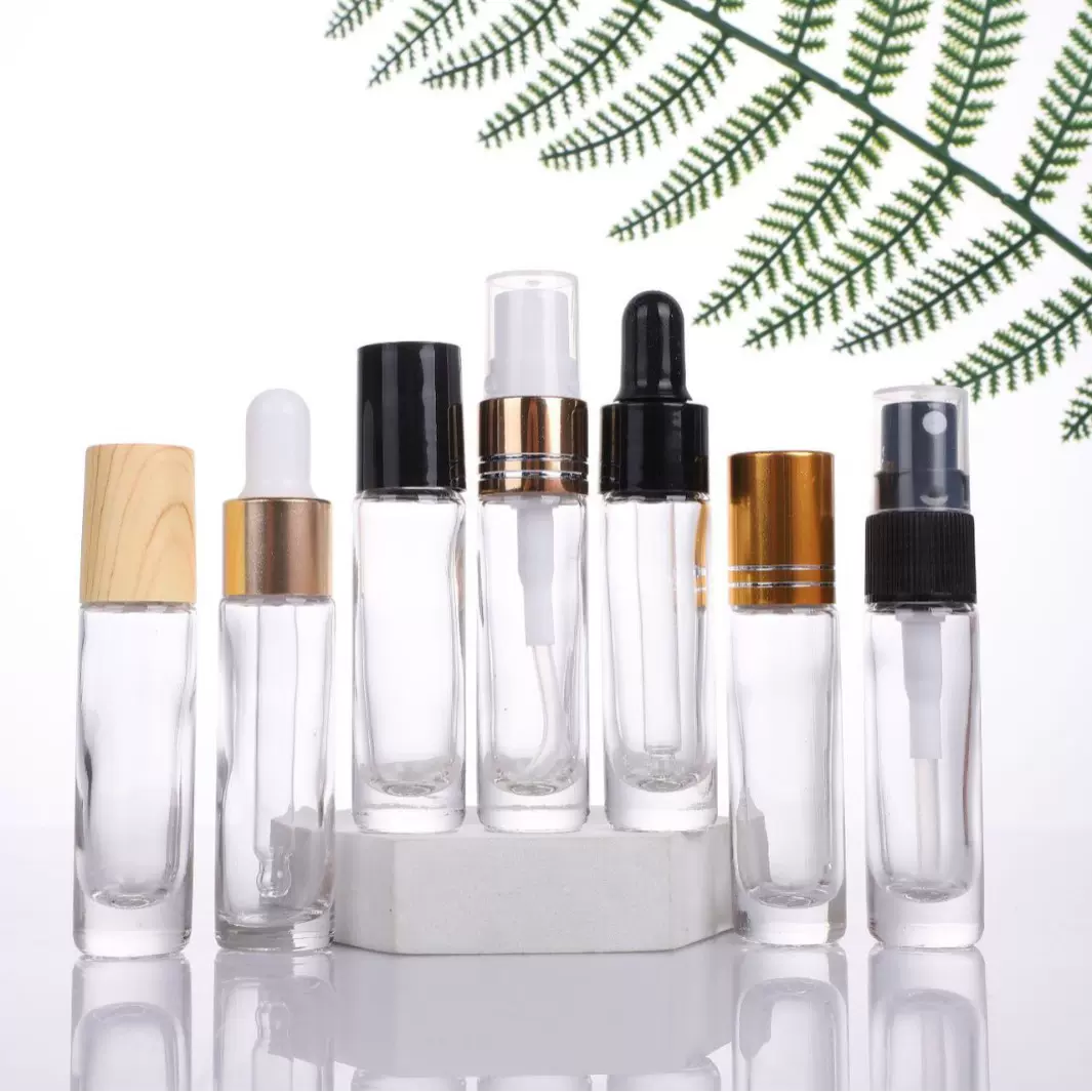 透明玻璃香水分装瓶10ml精油瓶旅行装按压式喷雾瓶化妆品空瓶便携