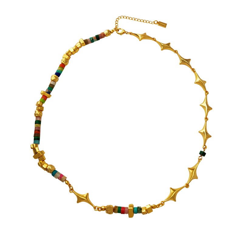 Retro Star Copper Plating Necklace 1 Piece