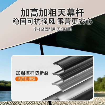 black vinyl sunshade camping: Avtomobil yan çətirləri
