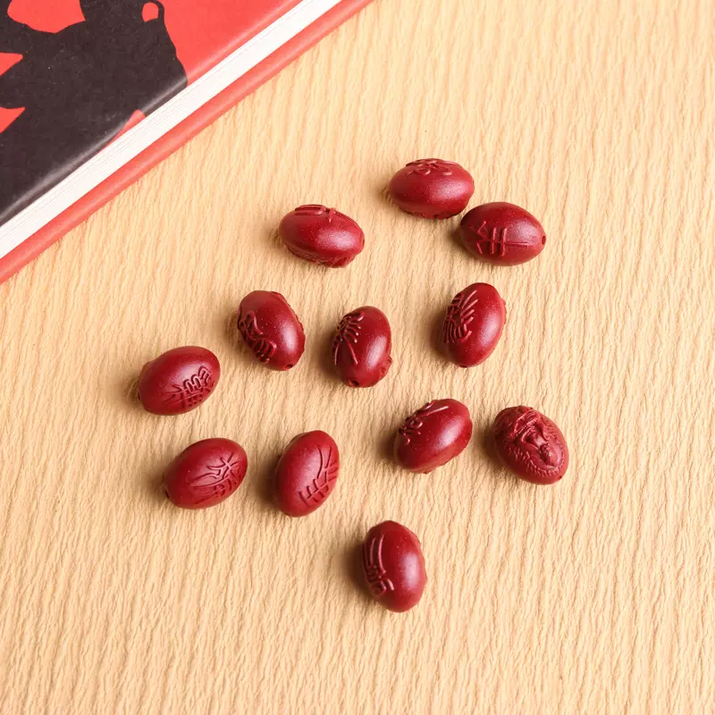 万山红遍手串饰品散珠配饰紫金砂配件文玩diy手串十二生肖珠串