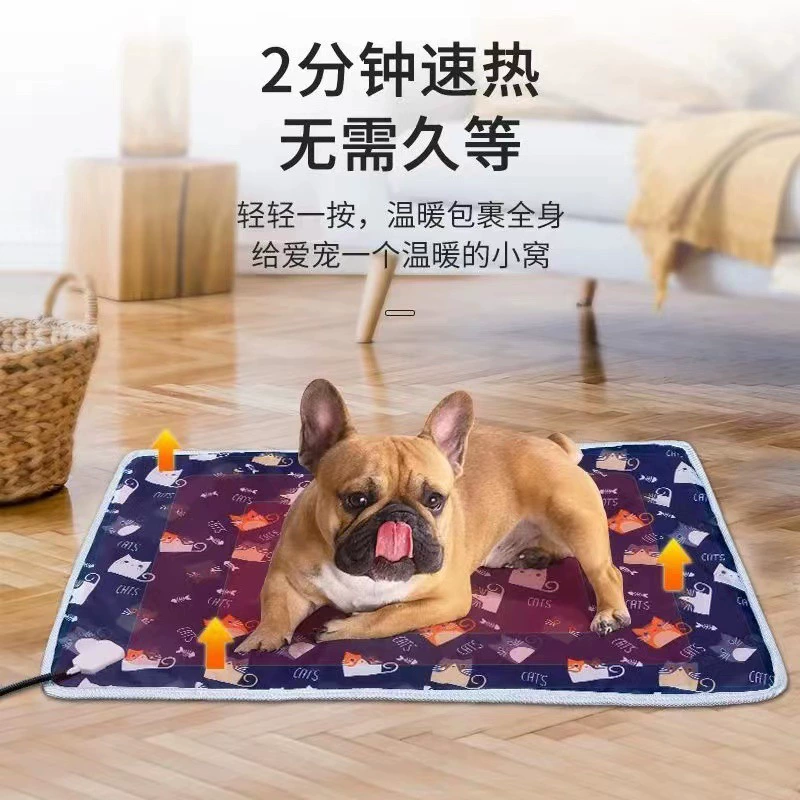 Электрическое одеяло для домашних животных для собак и кошек в наличии оптом грелка с постоянной температурой водонепроницаемая защита от утечки