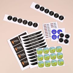 不干胶滴塑贴纸定制彩色滴塑标签商标车标logo不干胶印刷定做贴纸