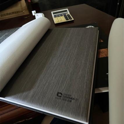 扬州环保橱柜哑光PVC木纹真空吸塑膜集成墙板竹木纤维PUR包覆膜