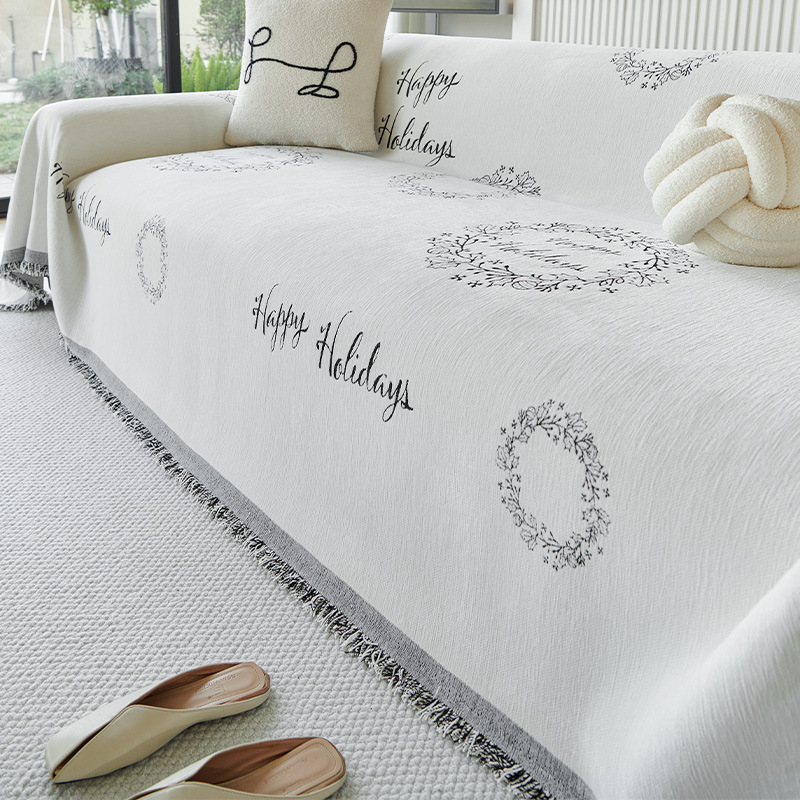 Doppelseitige Chenille Sofadecke Für Alle Jahreszeiten Komplett_voghion.com