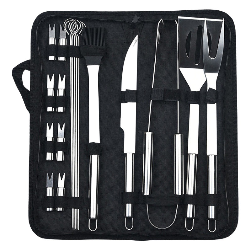 Barbacoas al aire libre barbacoa traje parrilla traje Amazon nuevo Acero inoxidable parrilla traje barbacoa combinación herramienta