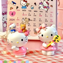 ハローキティブラインドボックス樹脂置物工芸品少女心誕生日プレゼントお嬢様デスクトップ装飾品